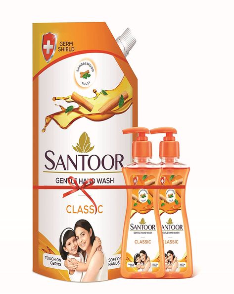Buy Santoor Handwash Classic, (750ml + 200ml) +200ml