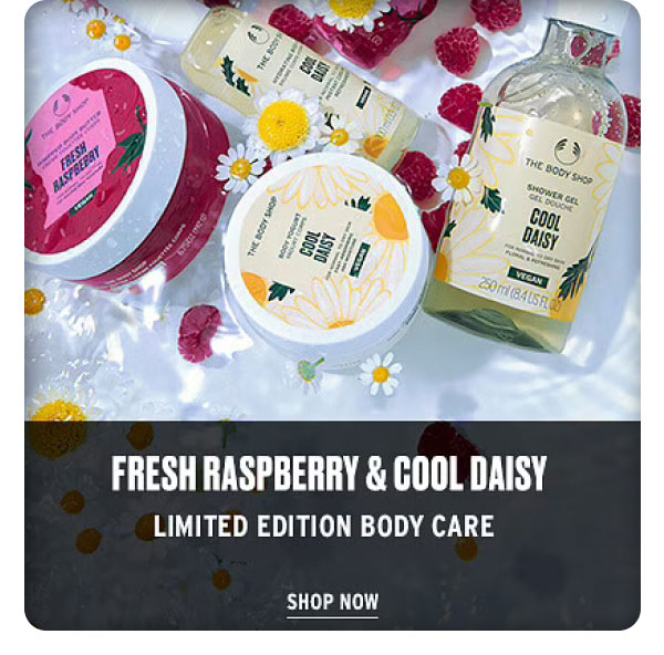 BODYSHOP SERIOUSLY SWEET SALE | Buy Fresh Raspberry and Cool Daisy 