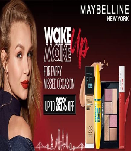 GREAT FREEDOM FESTIVAL | Upto 35% Off On Maybelline New York Products