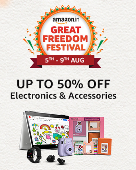 GREAT FREEDOM FESTIVAL | Upto 60% Off on Electronics & Accessories