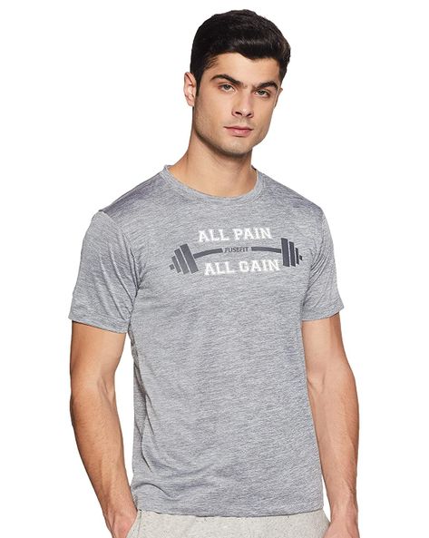 Men Slim Fit Sports T-shirt