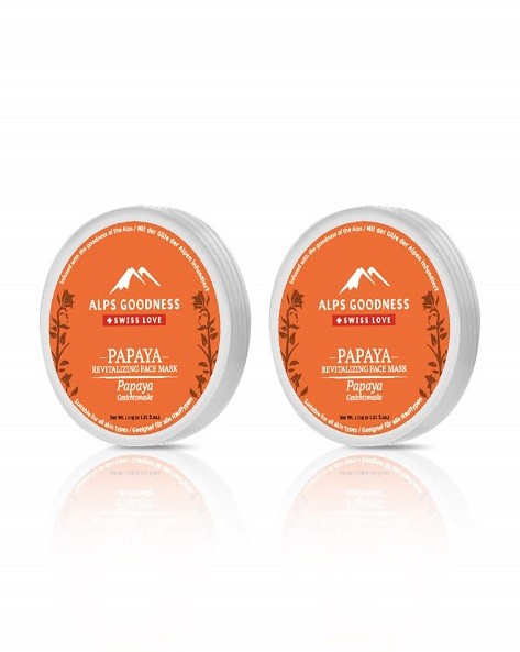 Buy Alps Goodness Papaya Revitalizing Face Mask (29g, Pack of 2), Helps Even Skin Tone, Makes Skin Soft & Supple - Cruelty Free