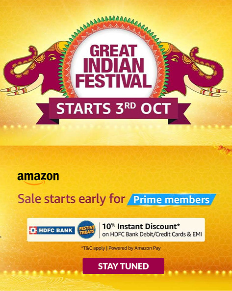 GREAT INDIAN FESTIVAL | Upto 40% Off on Top Brands + 10% Off with HDFC Cards