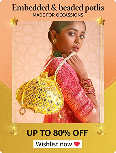 Upto to 80% Off on Embedded & Beaded Potlis