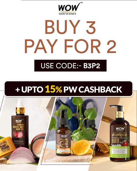 WOW EXCLUSIVE OFFER | Buy 03 Pay for 02 on WOW Skin Products