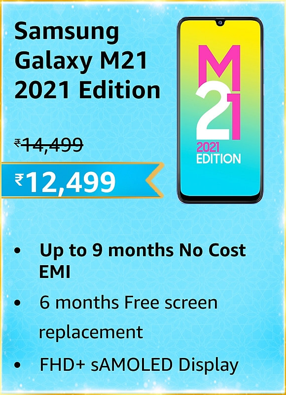 GREAT INDIAN FESTIVAL | Buy Samsung Galaxy M21 + Extra 10% ICICI/Kotak Bank/Rupay Card Off