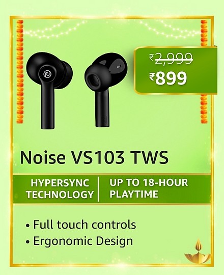 GREAT INDIAN FESTIVAL| Buy Noise VS103 TWS + Extra 10% ICICI/Kotak Bank/Rupay Card Off