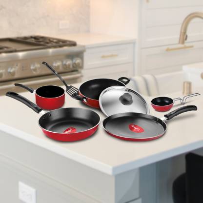 Buy Pigeon Non-stick cookware- Favourite 7Pcs Gift set Cookware Set + 10% Off On SBI Credit Cards