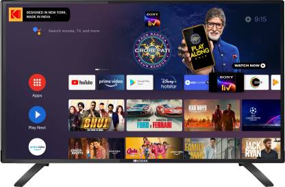 Buy KODAK 7X Pro 102 cm (40 inch) Full HD LED Smart Android TV + 10% Off On SBI Credit Cards