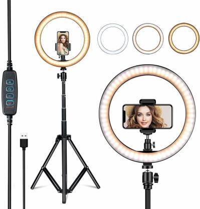 Buy iVoltaa 10 inches Ring Light with Tripod Ring Flash + 10% Instant Discount on Axis & ICICI Bank Cards
