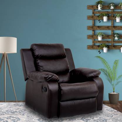 Buy Flipkart Perfect Homes Costello Leatherette Manual Recliner + 10% Off On SBI Credit Cards