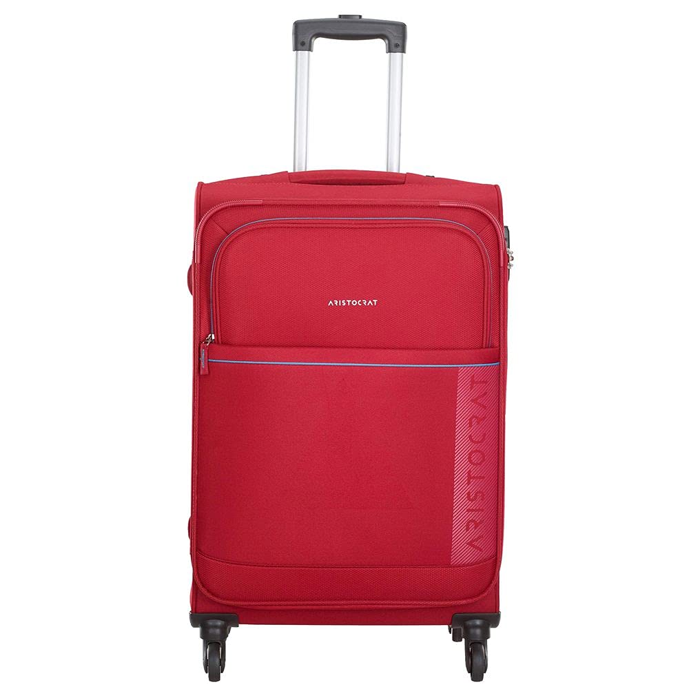 Buy Aristocrat Polyester 69 cms Red Softsided Check-in Luggage + 10% Off With HDFC Cards
