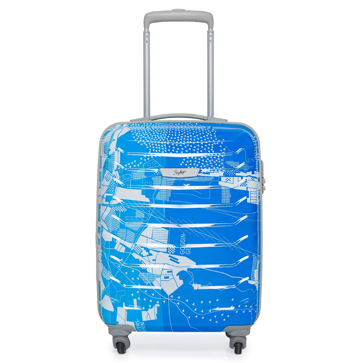 Buy Skybags Trooper 55 Cms Polycarbonate Blue Hardsided Cabin Luggage + 10% Off With HDFC Cards