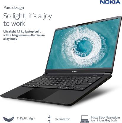 Buy Nokia PureBook X14 Core i5 10th Gen - (8 GB/512 GB SSD/Windows 10 Home) NKi510UL85S Thin and Light Laptop + 10% Instant Discount on Axis & ICICI Bank Cards
