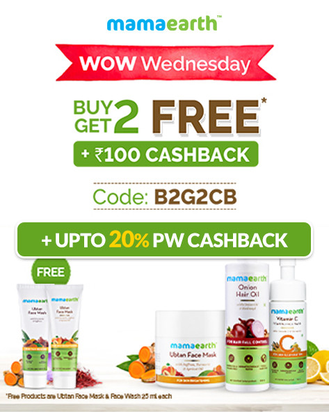 WOW WEDNESDAY SALE | Buy 02 Get 02 Product FREE + Rs.100 Cashback