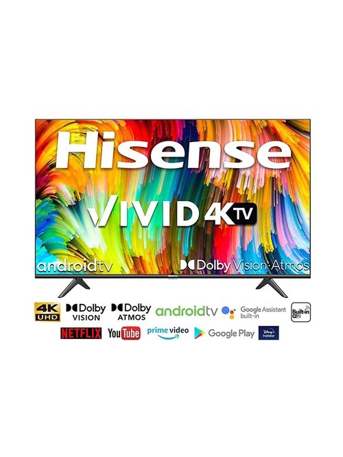 Buy Hisense 108 cm (43 Inches) Android Smart Ultra HD LED TV 43A6GE (Black) With Dolby Vision & ATMOS