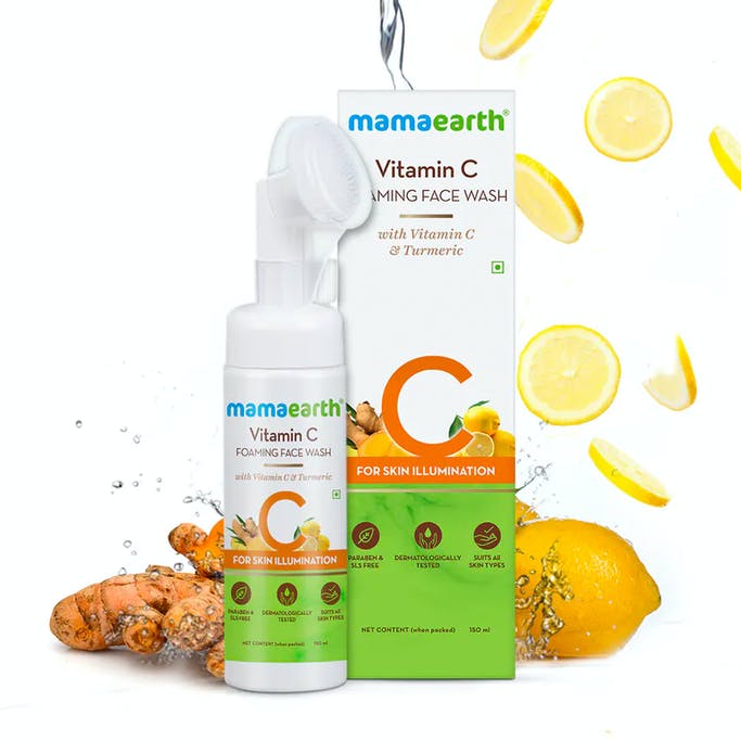Buy Vitamin C Foaming Face Wash with Vitamin C and Turmeric for Skin Illumination - 150ml