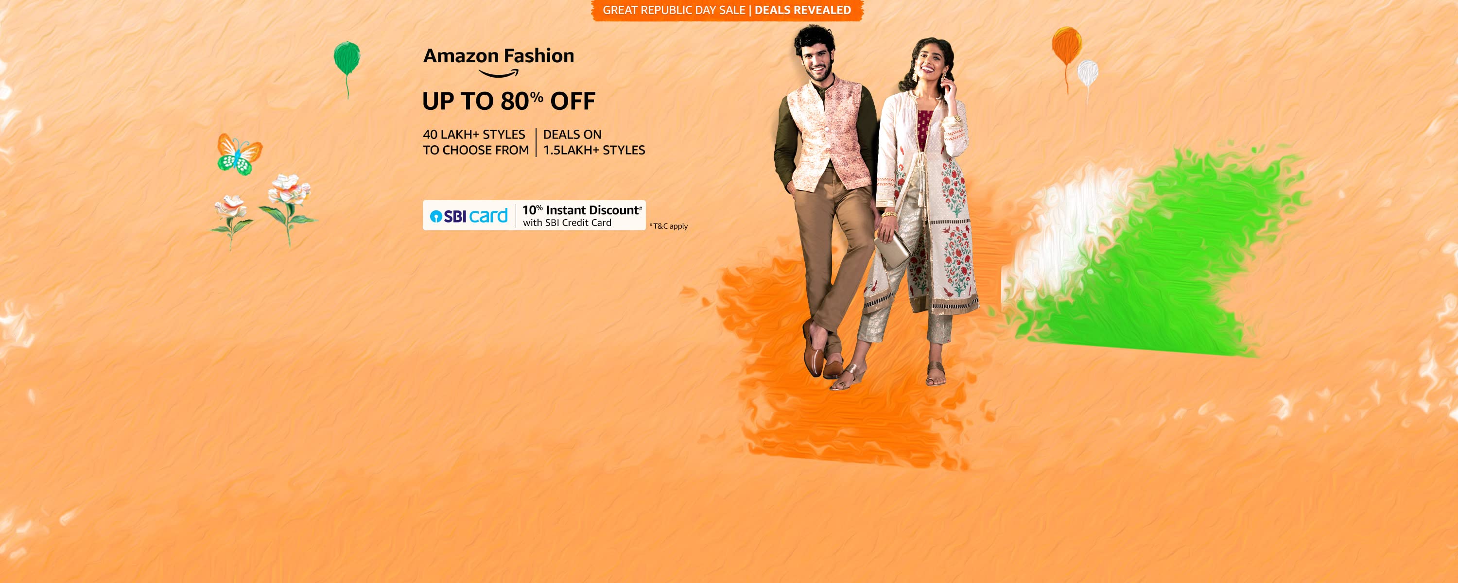 GREAT REPUBLIC DAY SALE | Get Upto 40% Off On Fashion & Accessories . Sale Starts 24 Hours Early For Prime Members