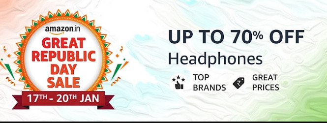 GREAT REPUBLIC DAY SALE | Upto 70% Off On Headphones + 10% Off On SBI Cards