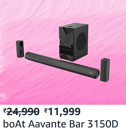 GREAT REPUBLIC DAY SALE | Buy boAt AAVANTE Bar 3150D 260W 5.1 Channel Bluetooth Soundbar with Dolby Audio