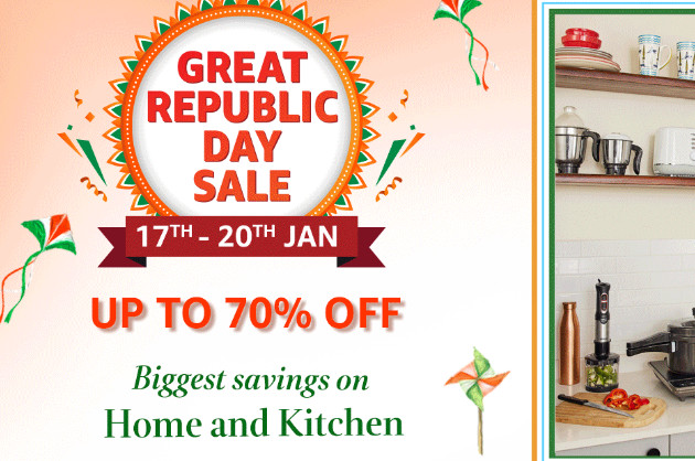 GREAT REPUBLIC DAY SALE | Upto 70% Off On Home & Kitchen Products + 10% Off On SBI Cards