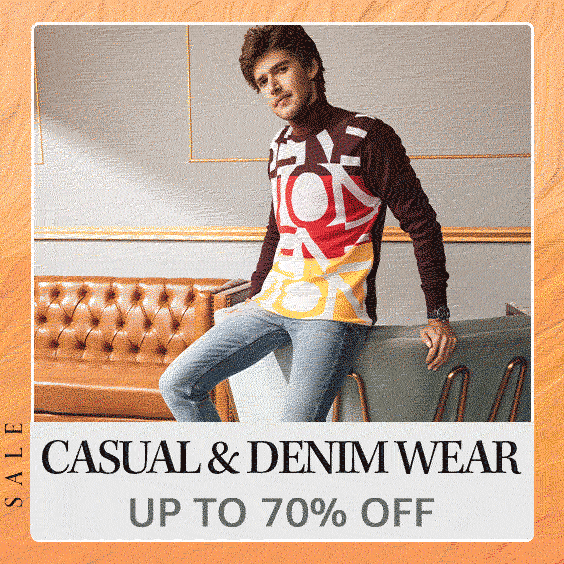 Buy Casual & Denim Wears At Upto 70% OFF