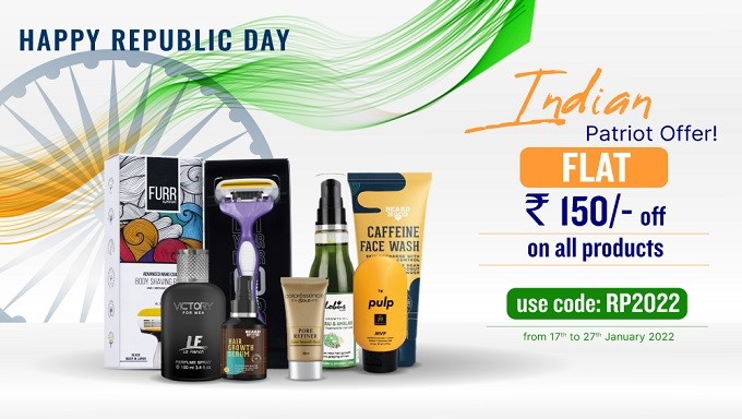 Happy Republic Day | Flat Rs.150 Off On All Products 