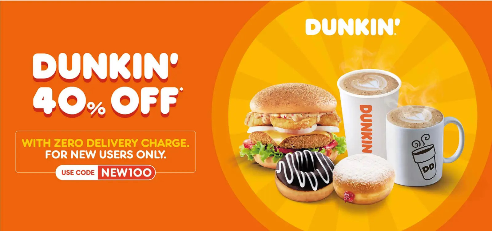 Upto 40% Off On Dunkin Donuts