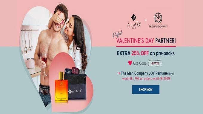Valentine's Day Special | Extra 25% Off On Pre-packs On Rs.1999 Orders + FREE Joy Perfume