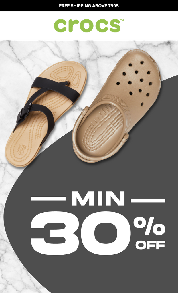 crocs free shipping no minimum