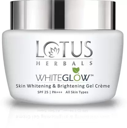 Buy LOTUS HERBALS WhiteGlow Skin Whitening And Brightening Gel Face Cream with SPF-25, for all skin types (60 g)