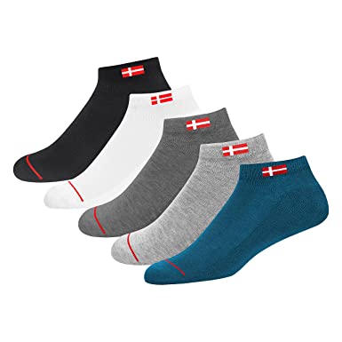 Buy KOPNHAGN Men's Premium Cotton Cushion Sports Ankle Socks, Pack of 5 Assorted Colours