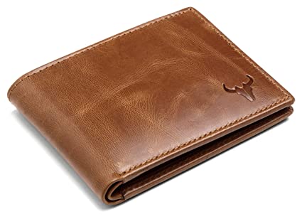 Buy NAPA HIDE Tan Crunch Leather Wallet for Men