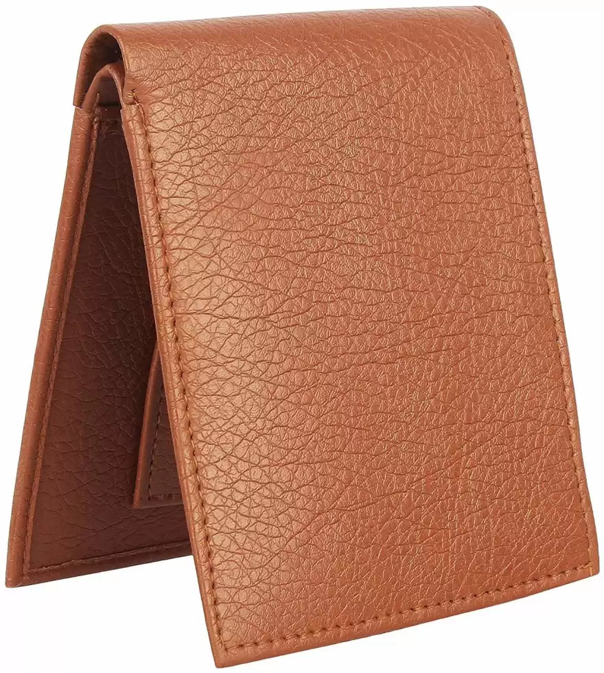 Buy Men Tan Artificial Leather Wallet - Mini 