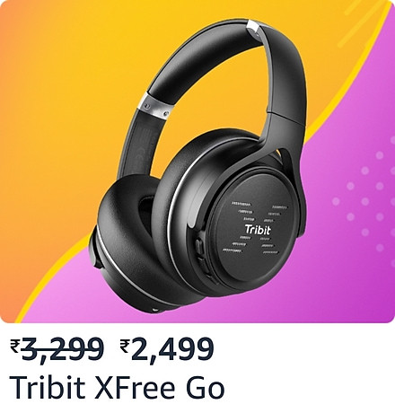 Buy Tribit XFree Go Headphones with Mic, Wireless Bluetooth Headphone
