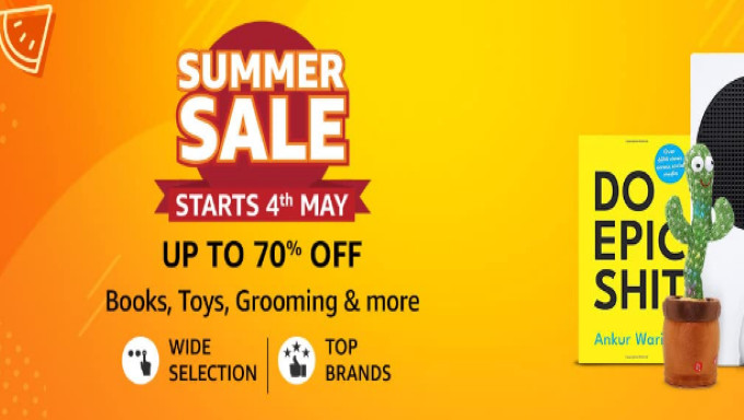 Summer Sale | Upto 70% Off on Books, Toys, Grooming & More + 10% Off on ICICI Cards