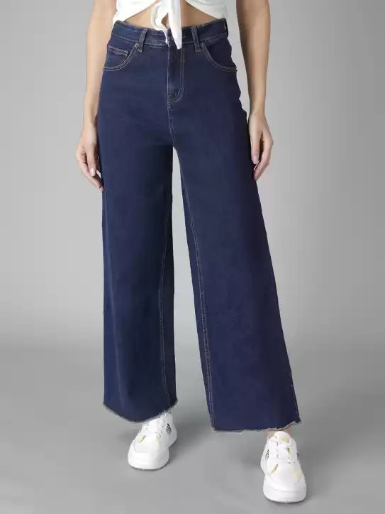 Buy KOTTY Flared Women Blue Jeans