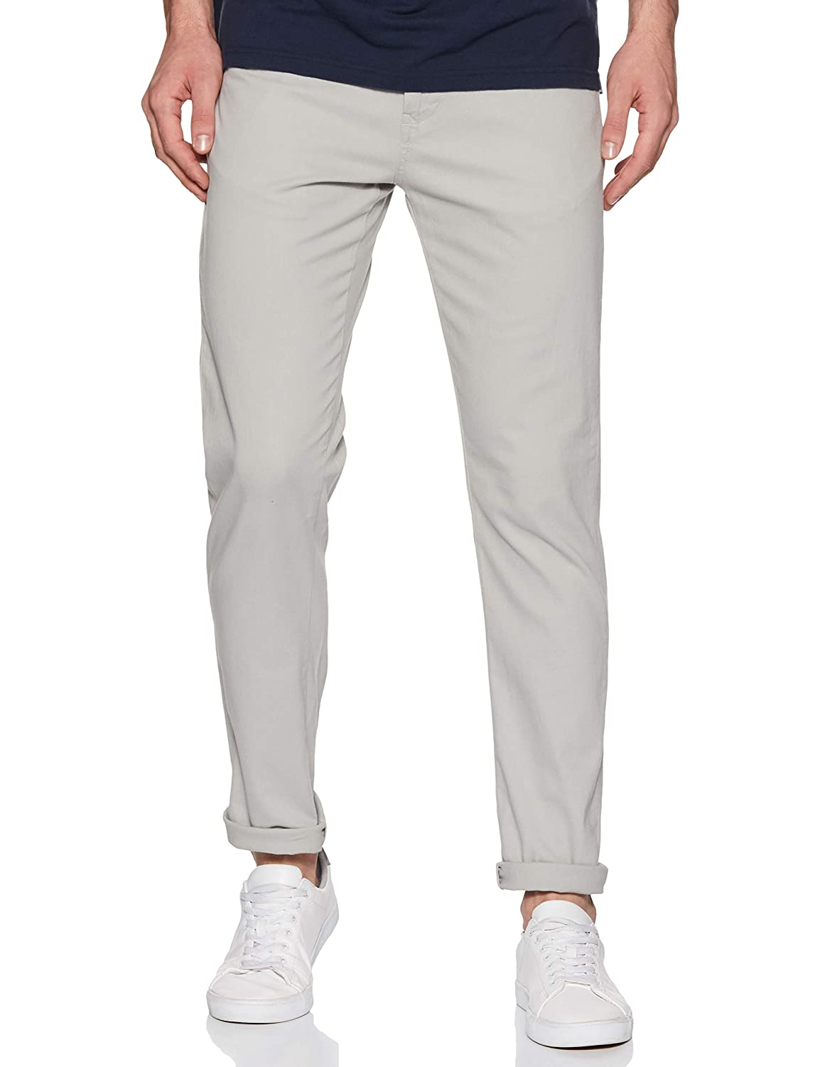 New Summer Ankle-Length Pants Men Cotton Straight Fit Fashion Thin Brand  Clothing Solid Color Casual Trousers Male 28-38 Size: 33, Color: Light gray  | Uquid shopping cart: Online shopping with crypto currencies
