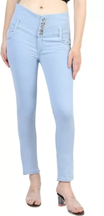 SK Fashion Slim Women Light Blue Jeans