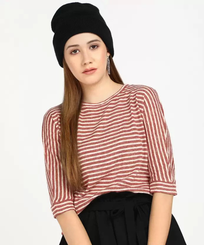Buy Allen Solly Casual Regular Sleeves Striped Women Multicolor Top
