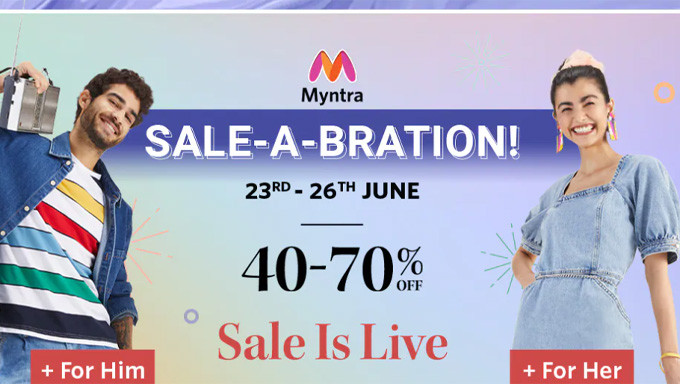 SALE-A-BRATION | Upto 40%-70% OFF On All Fashion Products