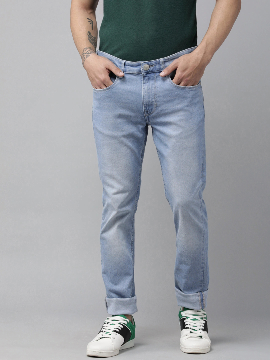 Buy U S Polo Assn Denim Co Men Blue Regallo Skinny Fit Mid Rise Light Fade Jeans