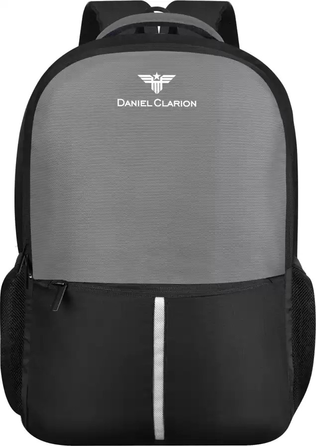 Buy DANIEL CLARION Medium 30 L Laptop Backpack DC-103-GREY-BLACK water resistant laptop backpack for men and women/college (Grey)