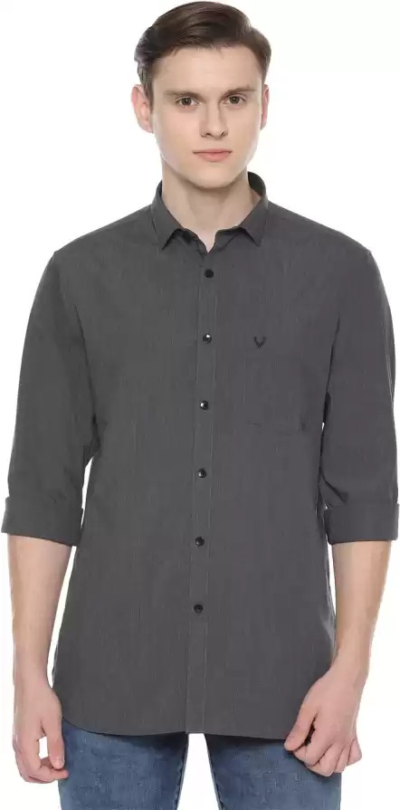 Buy Allen Solly Men Slim Fit Solid Spread Collar Casual Shirt