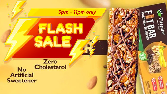 Fitspire Flash Deal | Free Fit Energy Bar on Order Rs.399 And Above