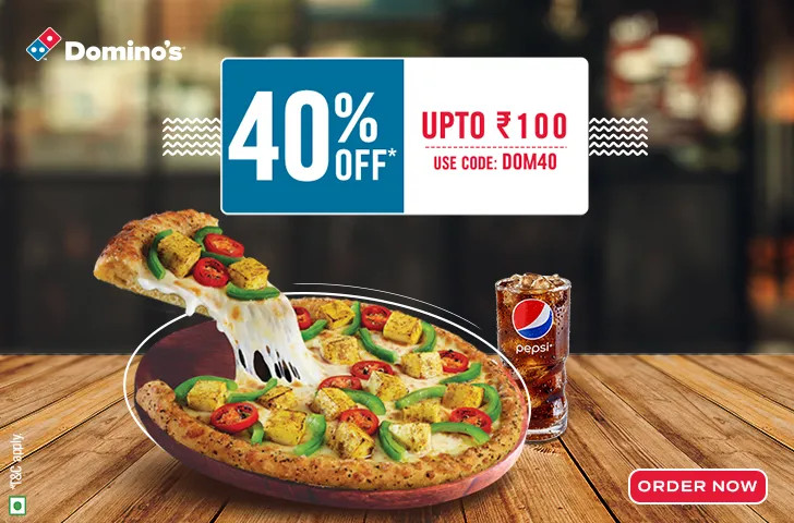 Upto 40% OFF On Pizzas & Sides