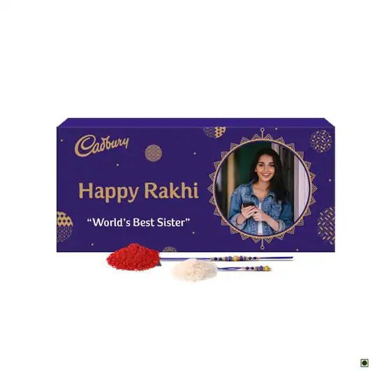 Personalised Silk Rakhi Bar for Sister