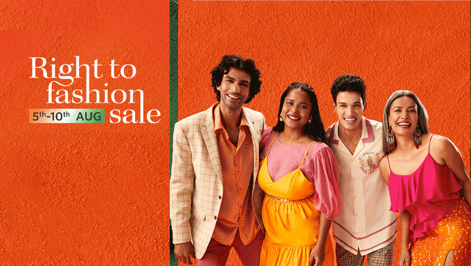 RIGHT TO FASHION SALE | Flat 40% To 80% Off + Extra 10% HDFC Bank Off (05th to 10th Aug)
