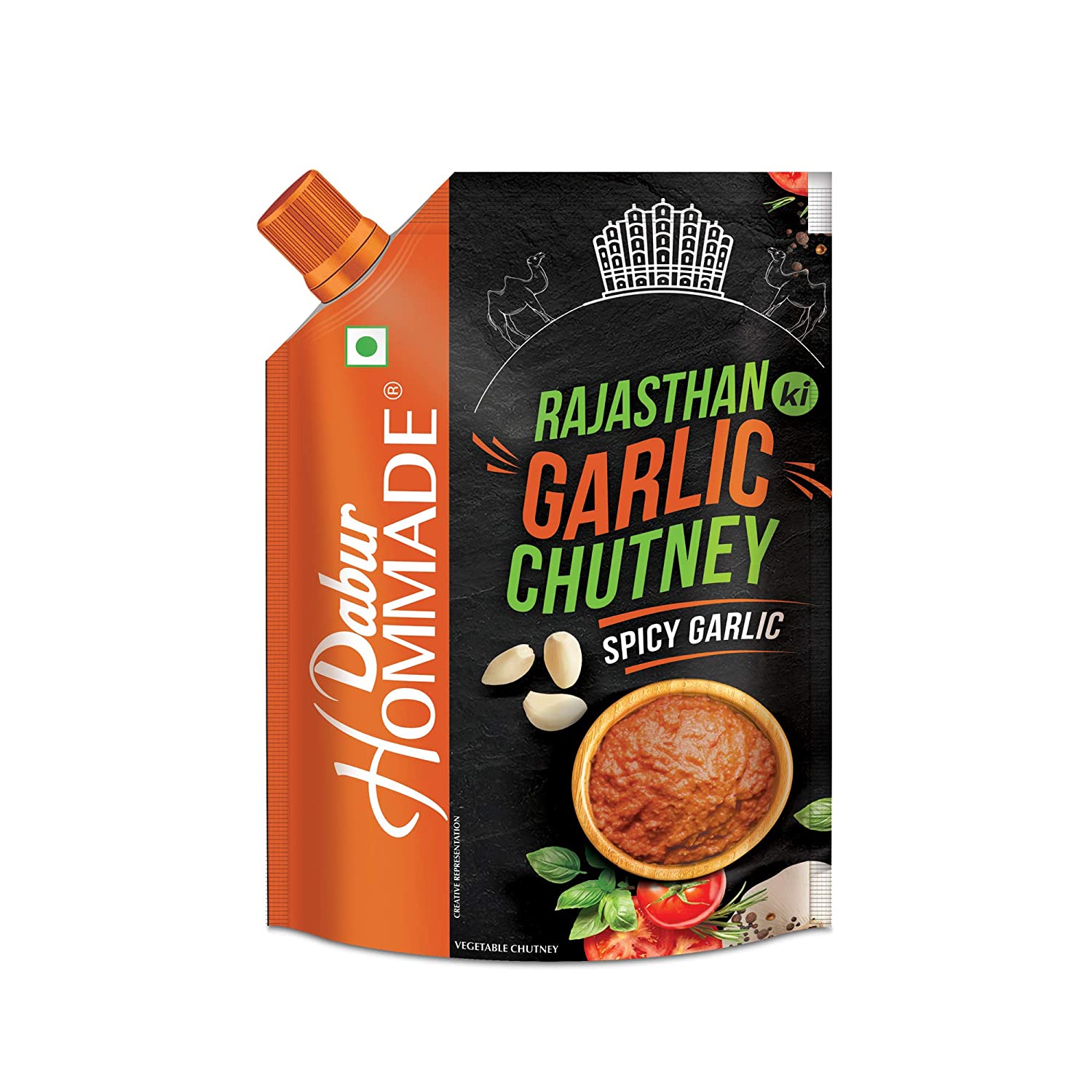 Dabur Hommade Rajasthan Ki Garlic Chutney, 200g