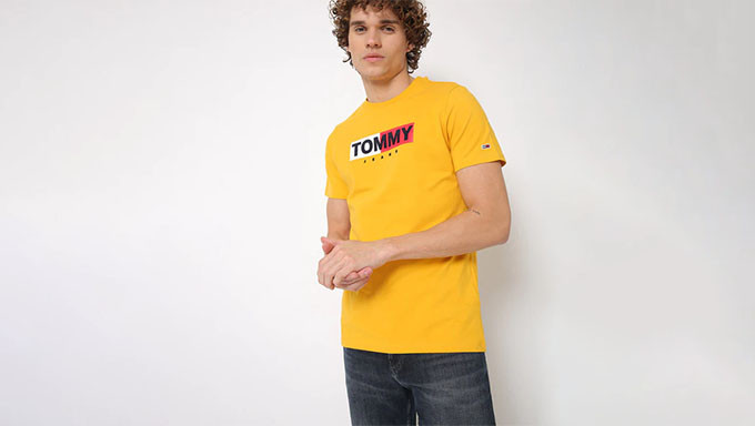 TOMMY HILFIGER Brand Print Slim Fit T-shirt